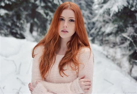 redhead winter nude